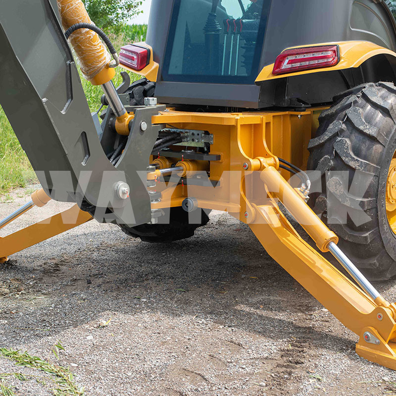 WAYMECK W1 backhoe wheel loader chinese cheap backhoe with diesel engine