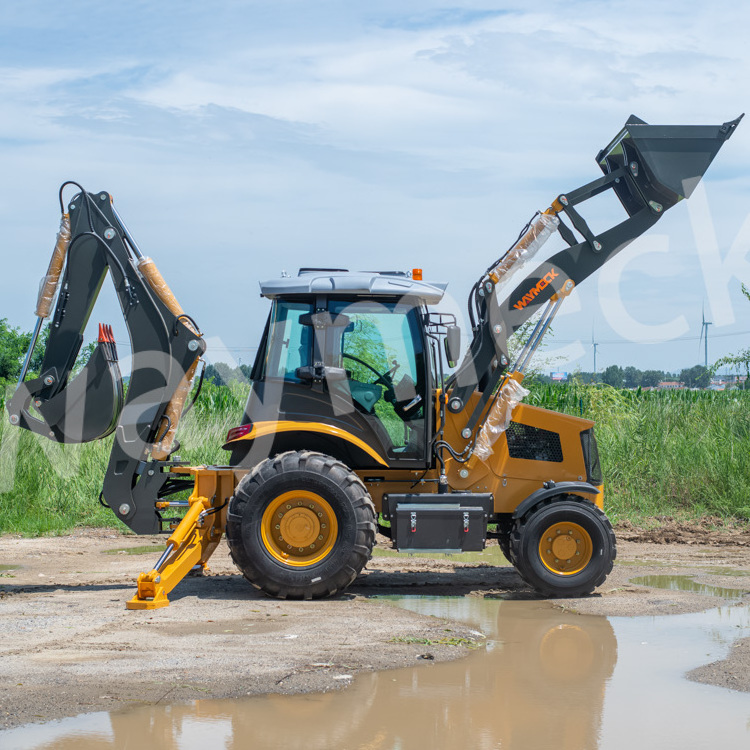 WAYMECK W1 backhoe loader cheap diesel fine china backhoe 4wd