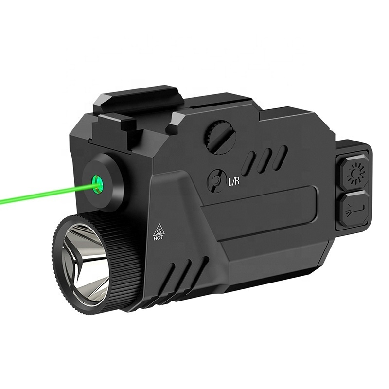 Green laser flashlight combo Tactical Flashlight with Green Beams Magnetic Rechargeable