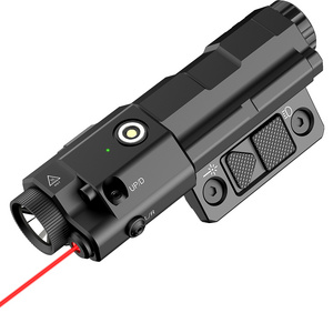 New Flashlight MOLK &PICA 2 IN 1 Laser Light Combo 1600 Lumen Rechargeable Red Laser Flashlight