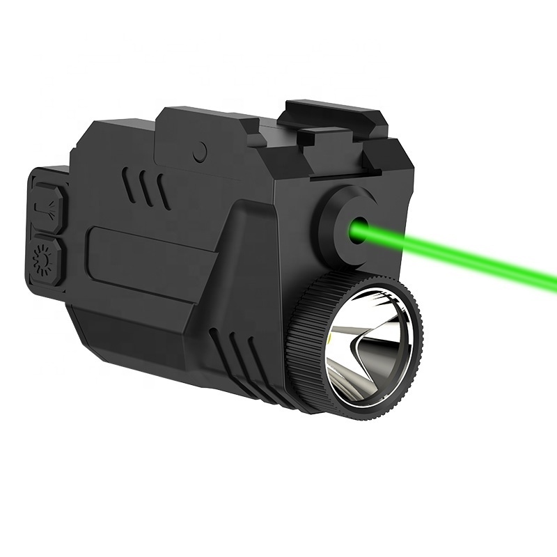 Green laser flashlight combo Tactical Flashlight with Green Beams Magnetic Rechargeable