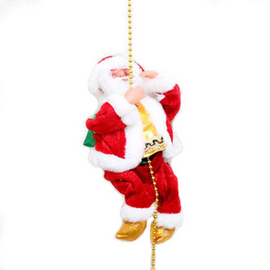 2022 new Electric SantaChildren's gifts Electric Climbing Santa Claus Christmas Santa Claus Musical Climbing Rope For Christmas