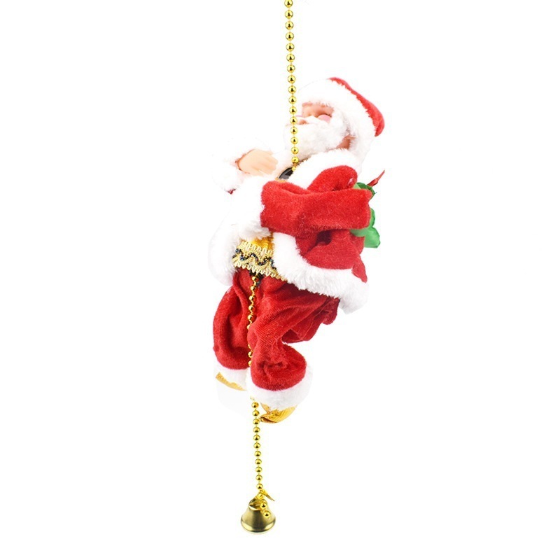 2022 new Electric SantaChildren's gifts Electric Climbing Santa Claus Christmas Santa Claus Musical Climbing Rope For Christmas