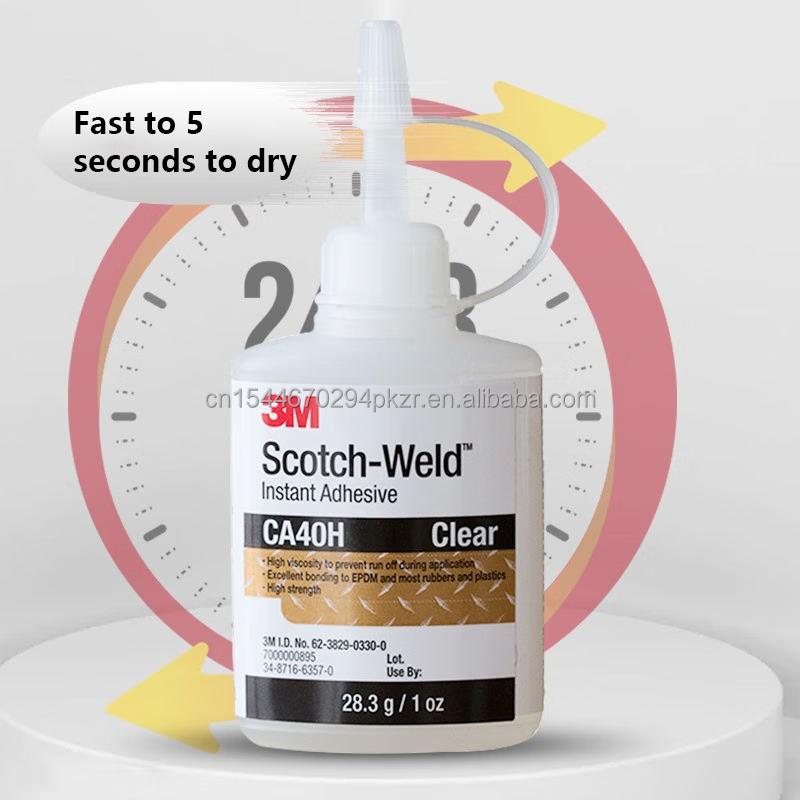 3M Scotch-Weld CA40H 20g clear fast cure whole sales instant adhesive super glue for metal plastic rubber ceramic wood