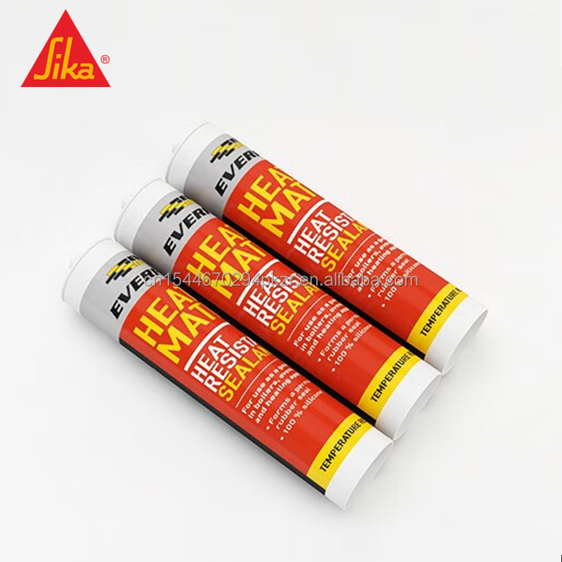 Sika Heat mate 295ml red black  high temperature resistance heat resistant sealant  silicone sealant for oven  fire place