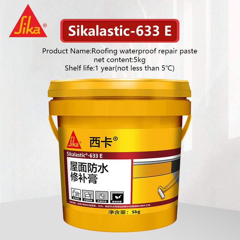 Sikalastic-633E 1.5kg 5kg black  roofing water proof repair paste for repair roof