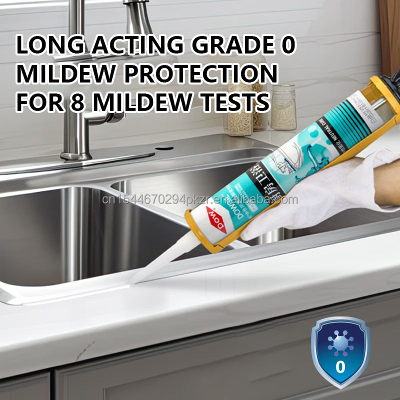 Dowsil FM 300ml  white transparent leak proof  mildew  paste neutral  silicone sealant for kitchen bathroom