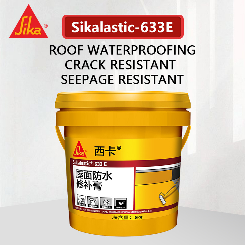 Sikalastic-633E 1.5kg 5kg black  roofing water proof repair paste for repair roof