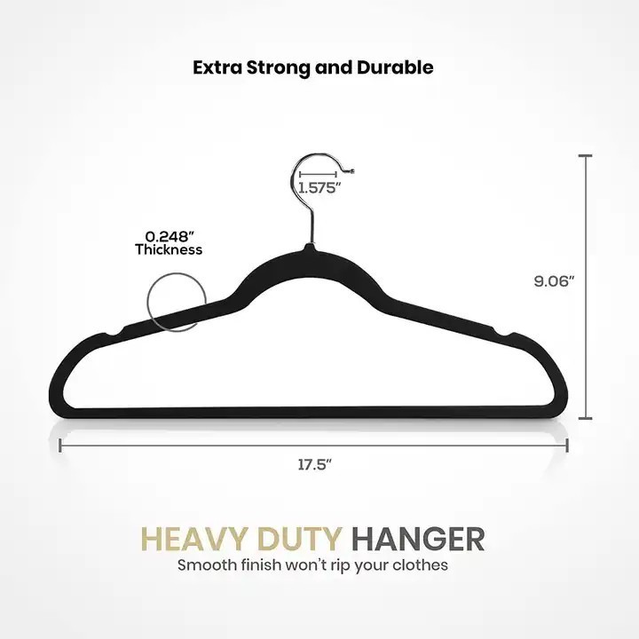 Wholesale Cheap 360 Degree Swivel Hook Classic Closet Suspended Velvet Hangers Non Slip Space Saving Hanger Hook