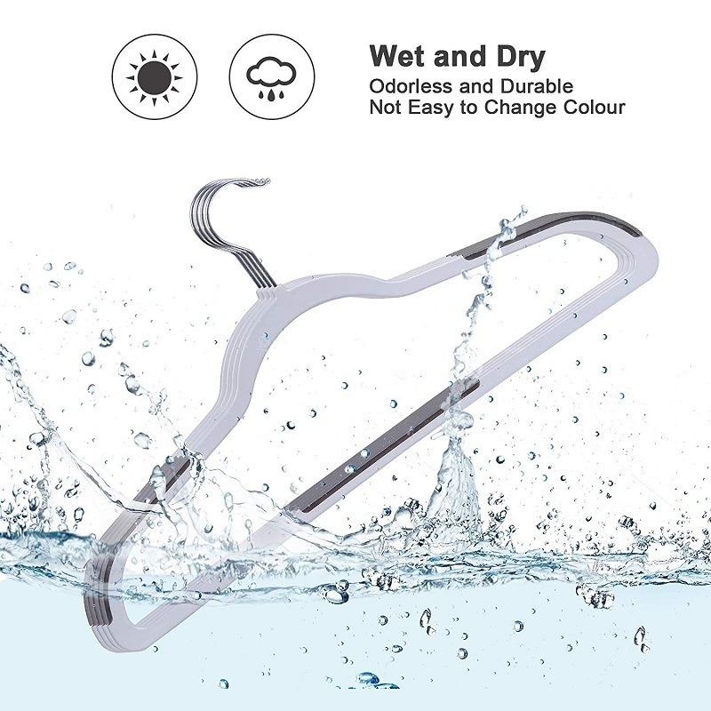 Dry And Wet Dual-Use Non-Slip Multi-Functional Home Magic Large Clothes Hanger Wholesale Plastic Hangers