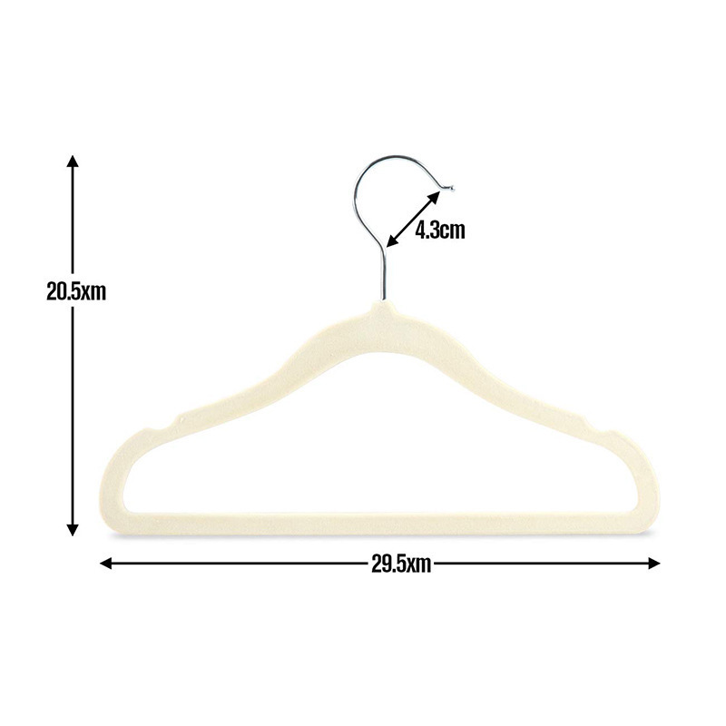 Custom Branded Modern Non Slip Kids Flock Hangers 360 Degree Swivel Hook Space Saving Velvet Hangers For Cloths