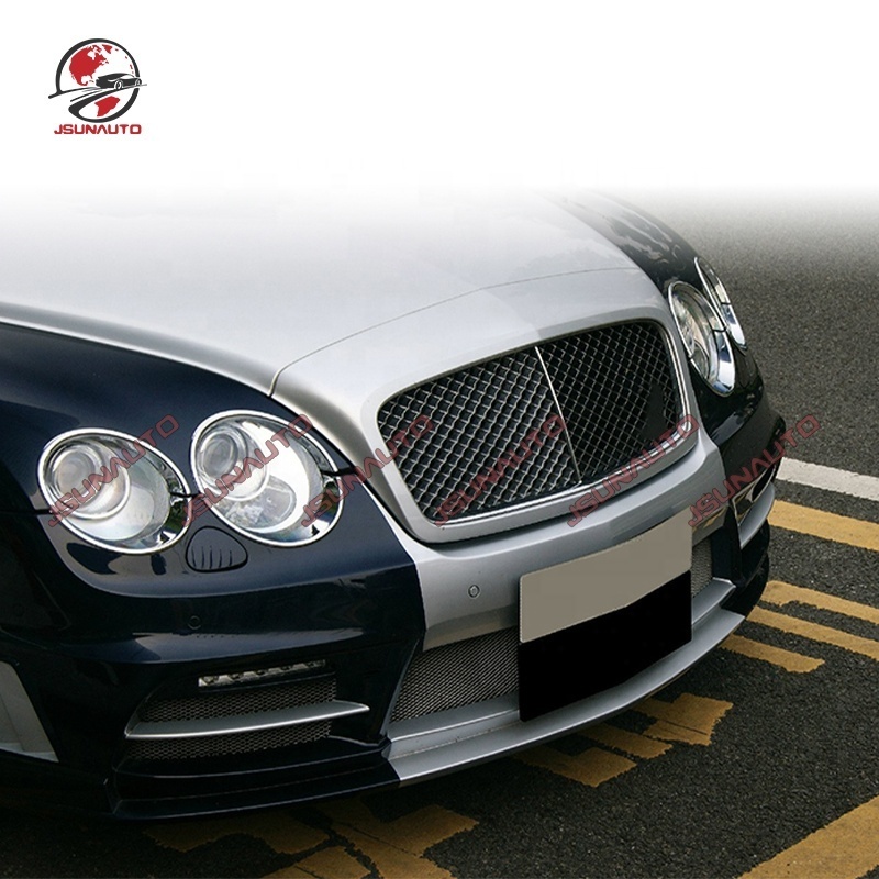 For 05-12 Year Bentley Flying Spur Facelift WD Style Front Bumper Side Skirts Rear Bumper Spoiler Body Kit Car Bumper