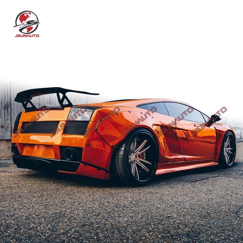 New Fashion LP560 LB Style Fender Wide Body Kit For Gallardo LP550 540 Facelift Front Bumper Front Lip Side Skirts Spoiler