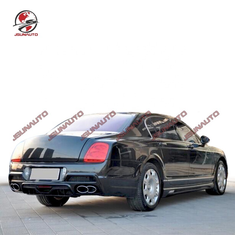 For 05-12 Year Bentley Flying Spur Facelift WD Style Front Bumper Side Skirts Rear Bumper Spoiler Body Kit Car Bumper