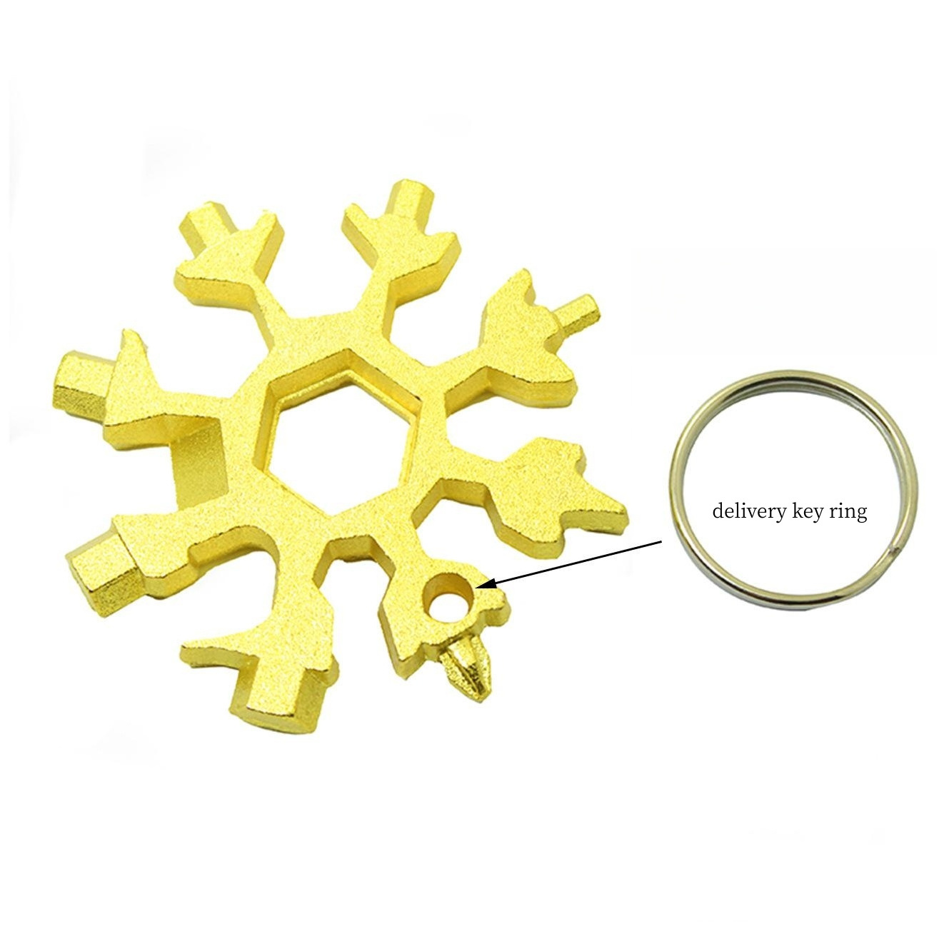 Snowflake tool card multi-function tool octagonal wrench portable inner hexagonal combination 18 in 1 mini screwdriver