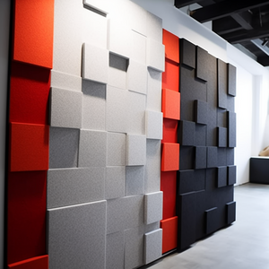 Soundabsorbing foam board wall baffle felt acoustic panels