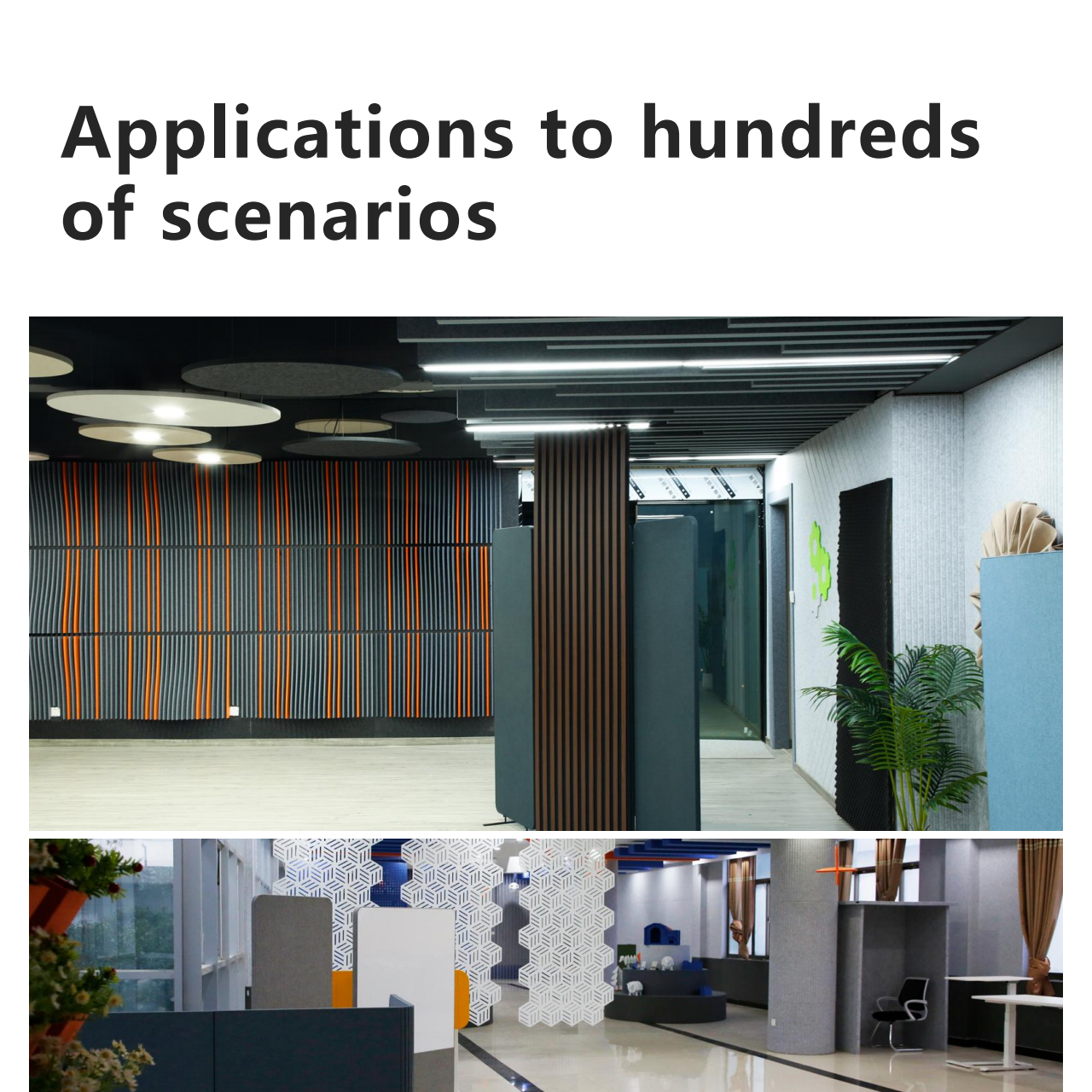 Free standing 4 panel partition office acoustic screen movable wall soundproof panels Acoustic Room Dividers