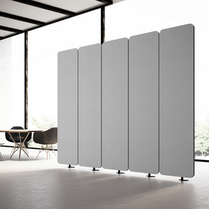 Free standing 4 panel partition office acoustic screen movable wall soundproof panels Acoustic Room Dividers