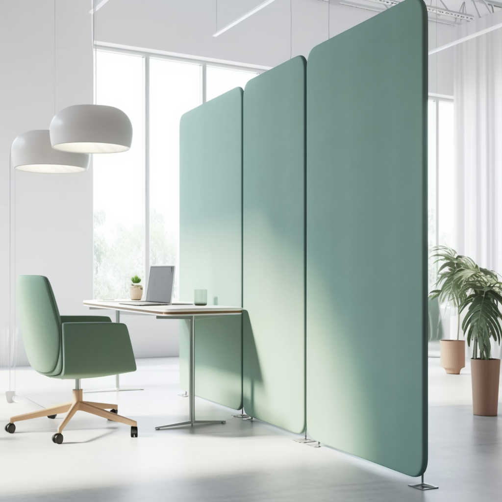 Room dividers soundproof freestanding panels office partition movable fabric wall acoustic screens