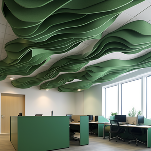 Polyester Fiber Slat 9mm Acoustic Felt Sound Deadening Material Ceiling Tile Soundproof Acoustic Panels