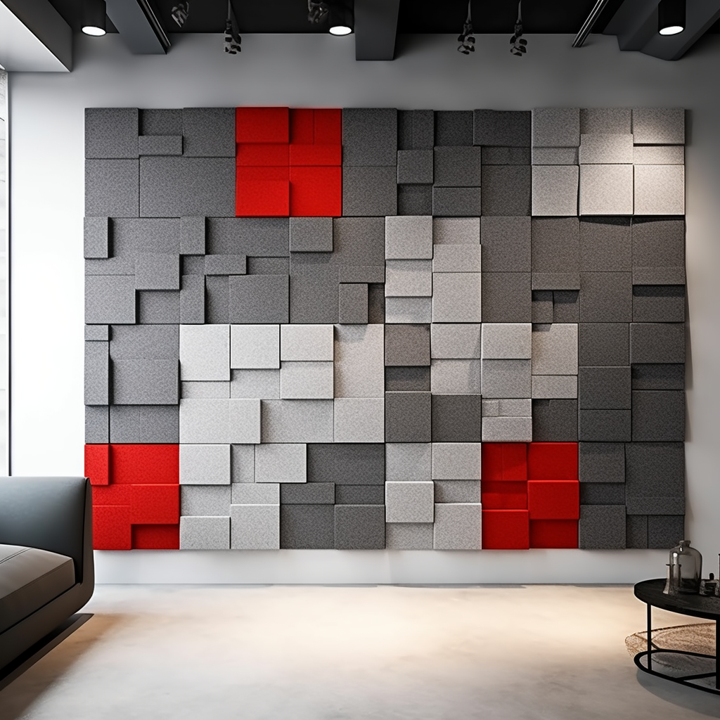 Soundabsorption PET felt panels church noise absorbing wall acoustic panels