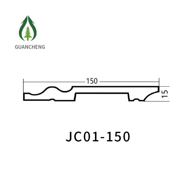 15*1.5cm Flooring Accessories PS Skirting Board Moulding Eco-Friendly Waterproof Plastic Skirting JC01-150