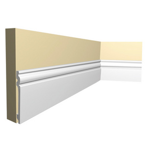 15*1.5cm Flooring Accessories PS Skirting Board Moulding Eco-Friendly Waterproof Plastic Skirting JC01-150