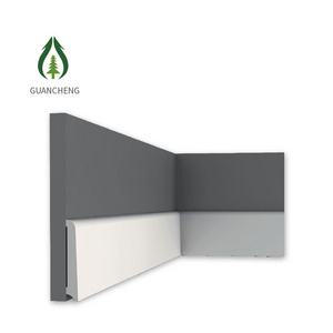 Factory Price 100*15mm Hot Selling White Black Skirting Interior Decoration PS Skirting Board Cover