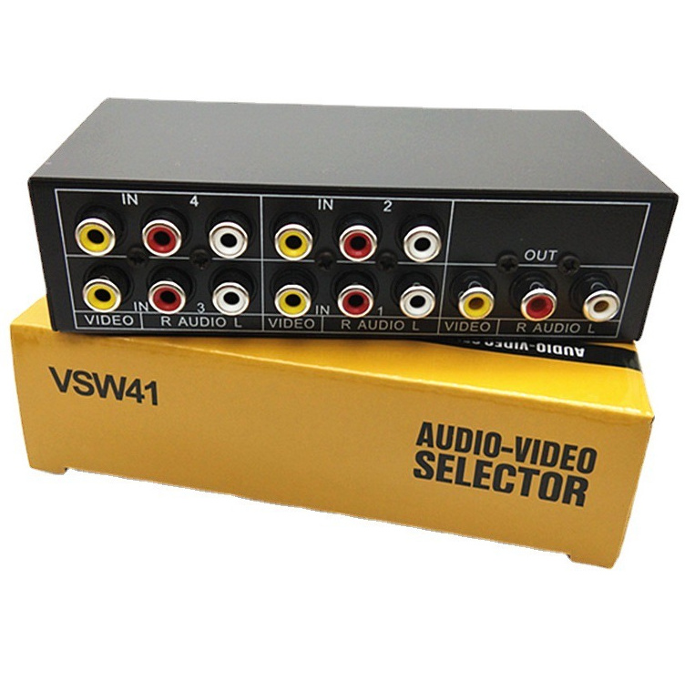 VSP4 audio and video switcher AV switcher Audio switcher 4 switches 1 AV4 in and 1 out