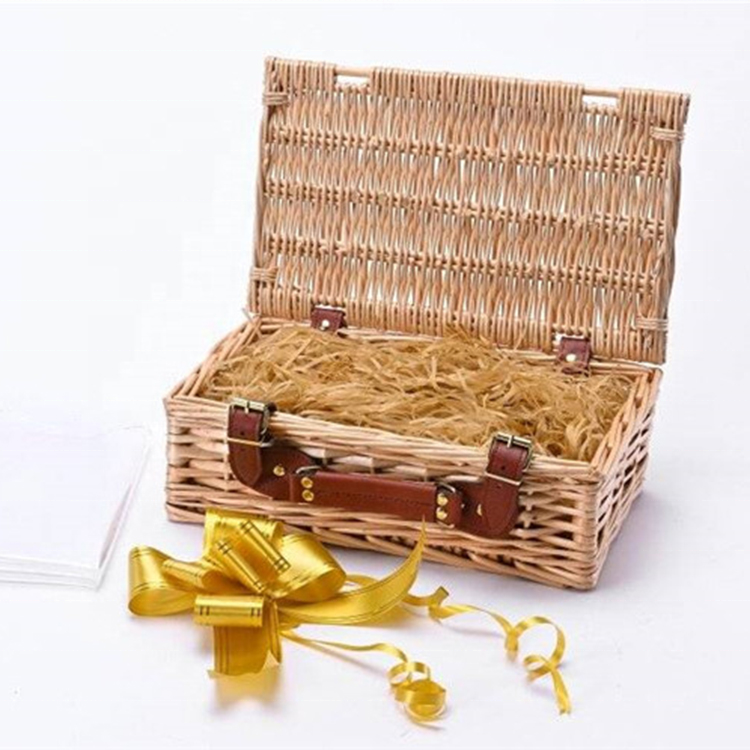 Factory Outlet Online Shopping Crafts Cheap Food Gifts Empty Storage Box Wicker Wicker Picnic Baskets