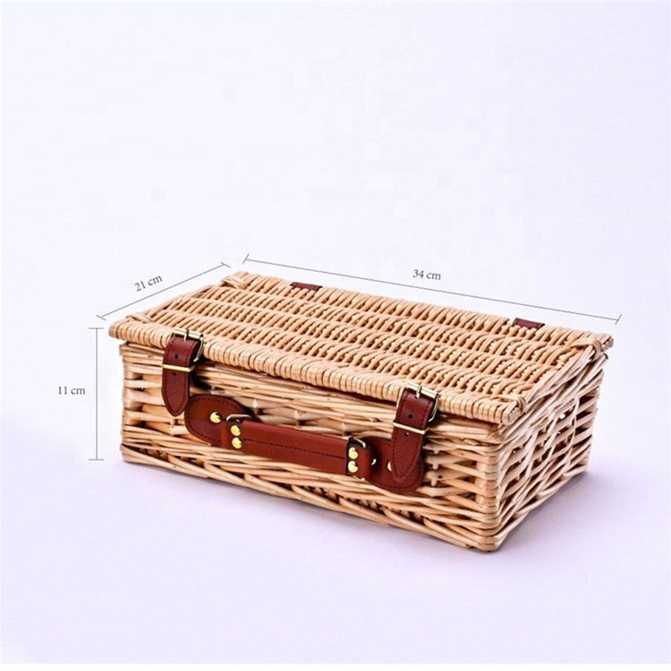 Factory Outlet Online Shopping Crafts Cheap Food Gifts Empty Storage Box Wicker Wicker Picnic Baskets