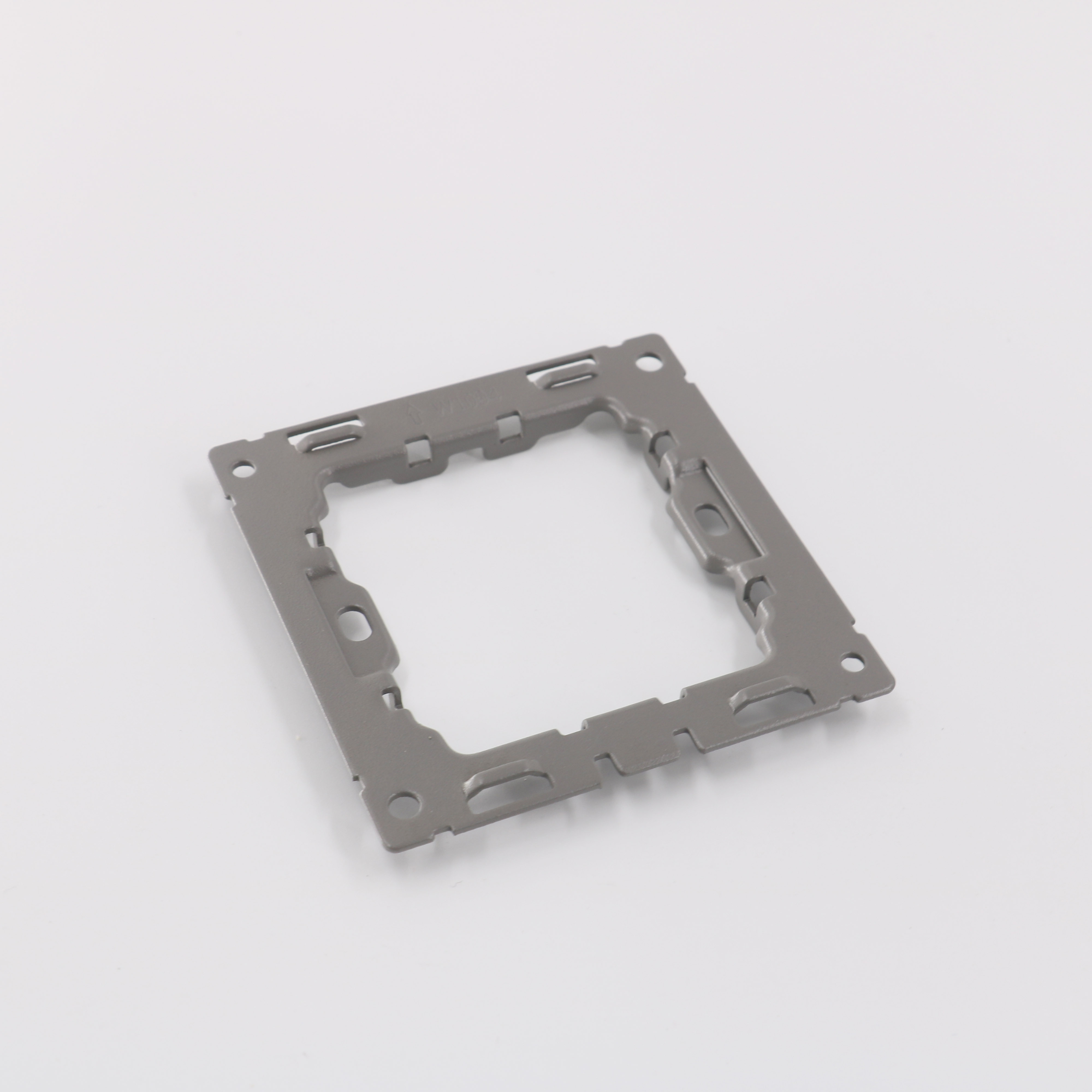 China manufacture customized electrical socket metal bracket square shape frame switch sockets  brackets stamping iron plates