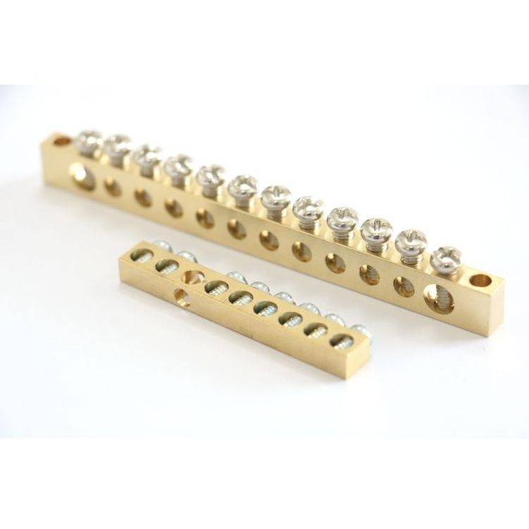 High Quality  Electrical Brass Block Bar Brass Neutral Link PCB Terminal for Power Distribution System Link Bus bar