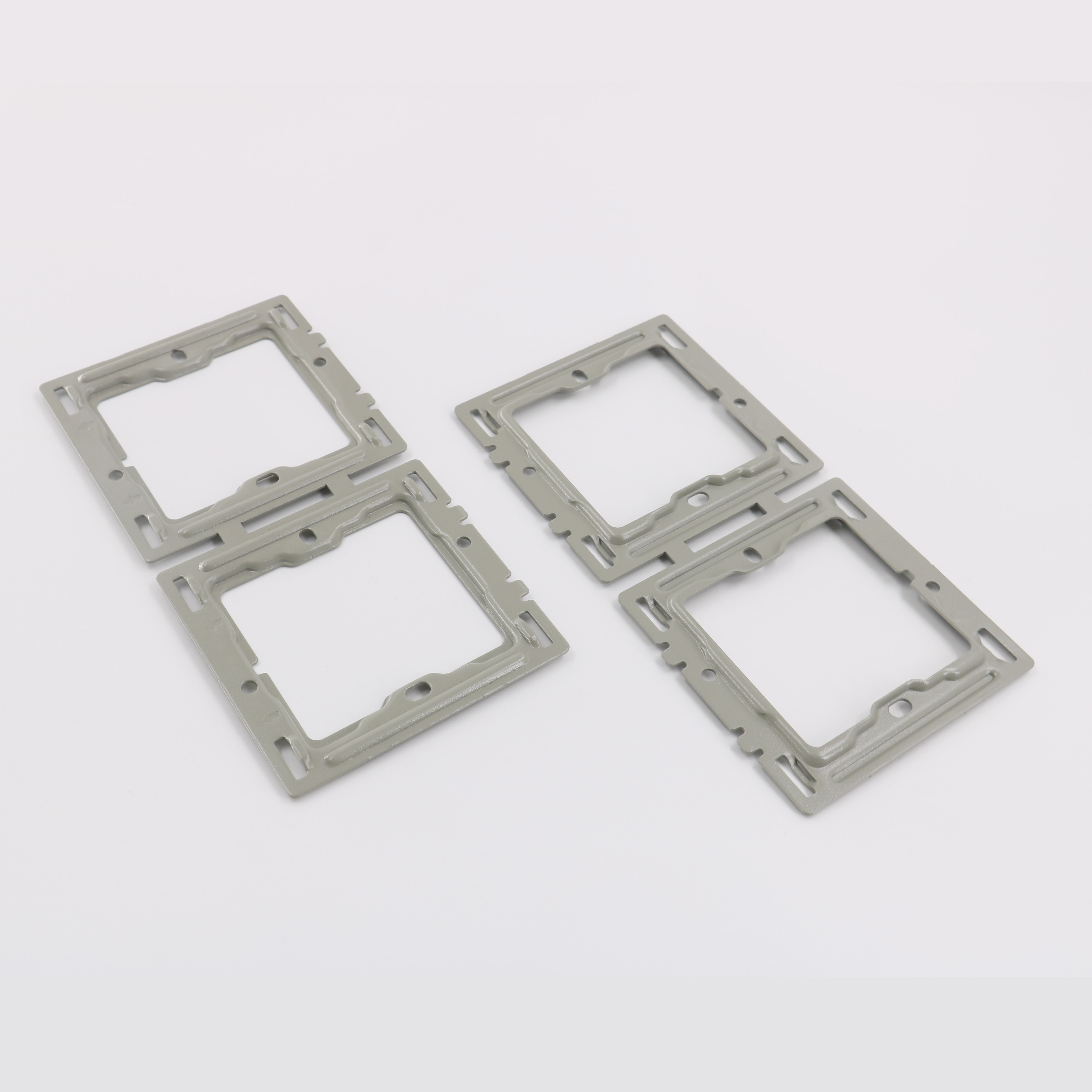 China manufacture customized electrical socket metal bracket square shape frame switch sockets  brackets stamping iron plates