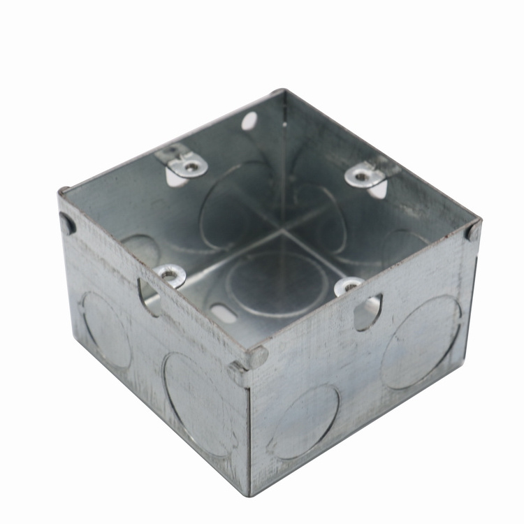 British standard 0.6mm thickness 3*6 GI box switch box GI Box/Junction Box/Switch&Socket Box and Switch metal metal bottom box