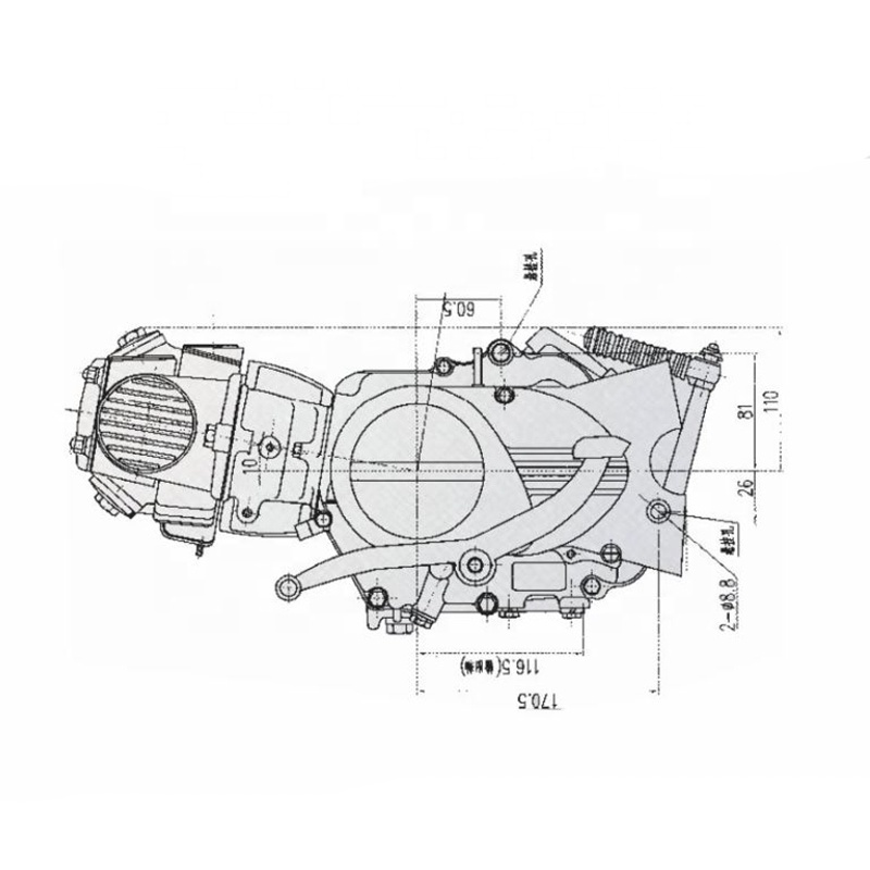 CQJB 140ml 148ml 160ml lifan motorbike racing engine