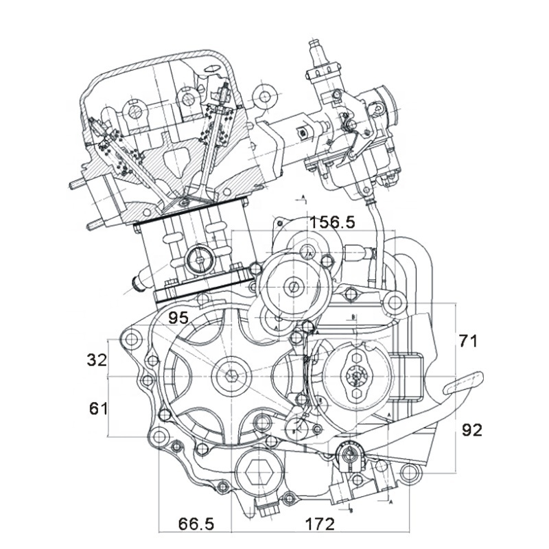 CQJB 150cc bicycle engine kit daelim 150cc  engine