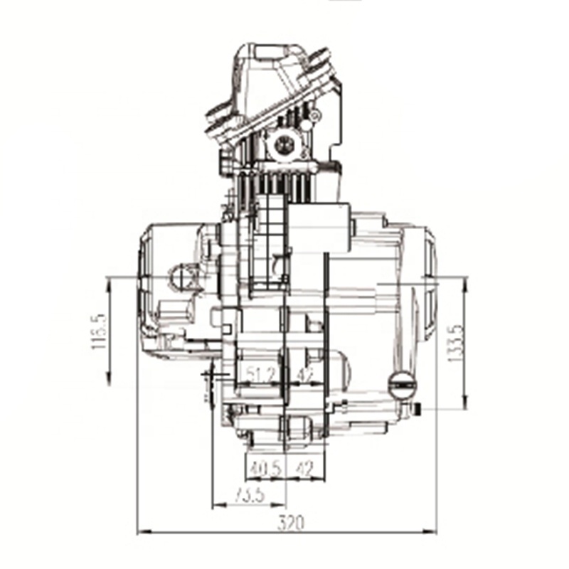 CQJB Z50 four-valve 50cc pit bike zongshen engine