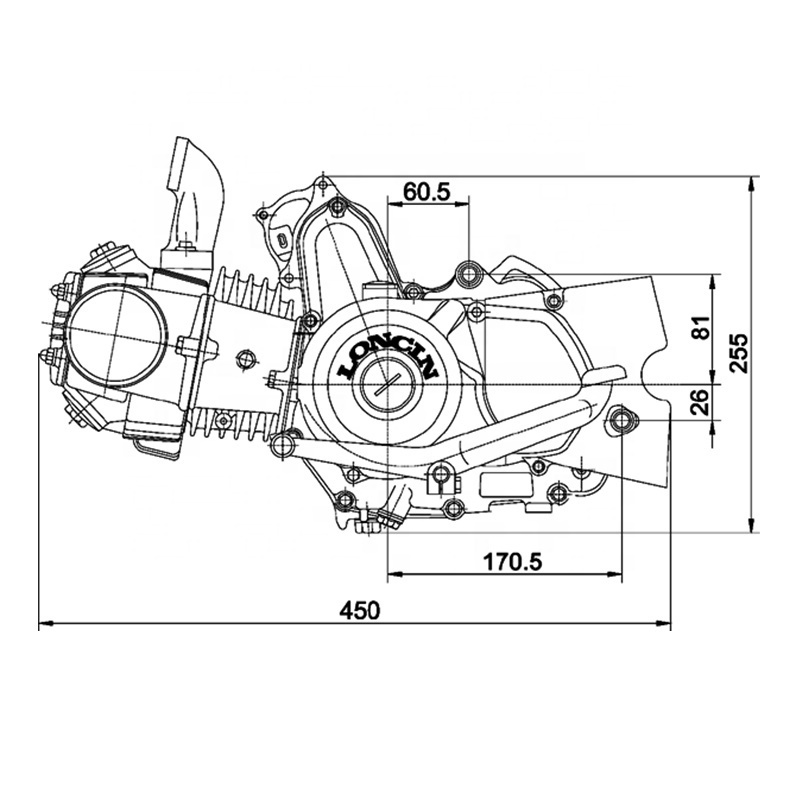 CQJB motorcycle engines 110cc horizontal engine 100cc