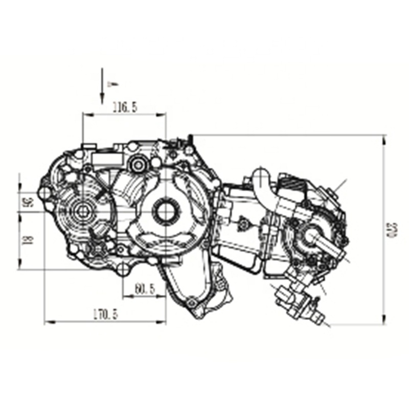 CQJB Z125 Water cooling zongshen motorcycle parts engine