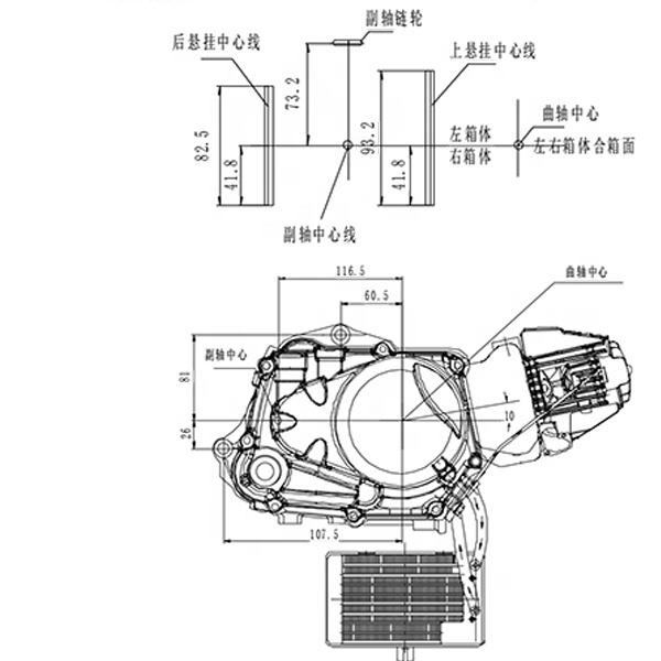 CQJB motorcycle engine assembly 4 stroke kick start motorcycle engine for sale 180cc