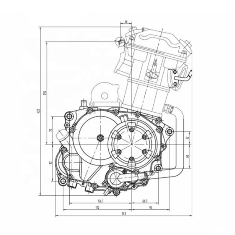 CQJB 150cc dirt bike engine motorcycle for bajaj 175 scooter spare parts 200cc motorcycle 300cc-v-twin-motorcycle