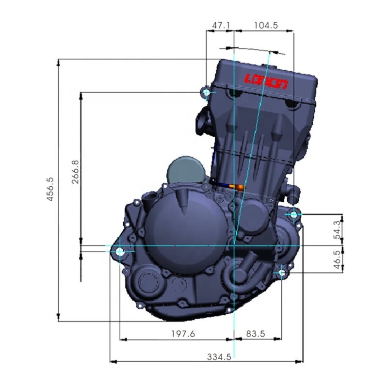 CQJB scooter engine 50cc diesel engine for motorcycle 300cc