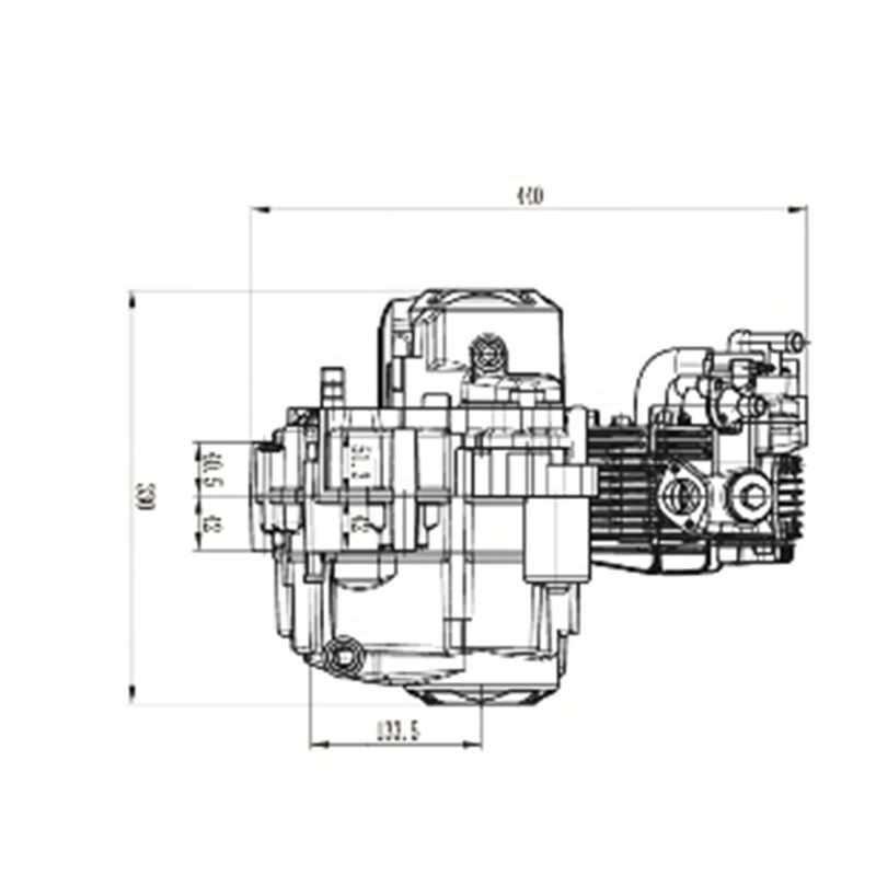 CQJB Z125 Water cooling zongshen motorcycle parts engine