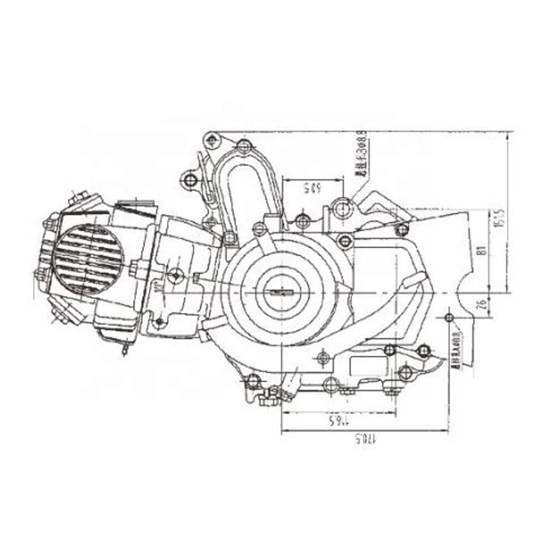 CQJB motorcycle engines 100cc bike engine kit bike engine cooling kit