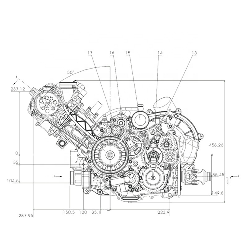 CQJB motorcycle engines 700cc motorcycle engine 690cc