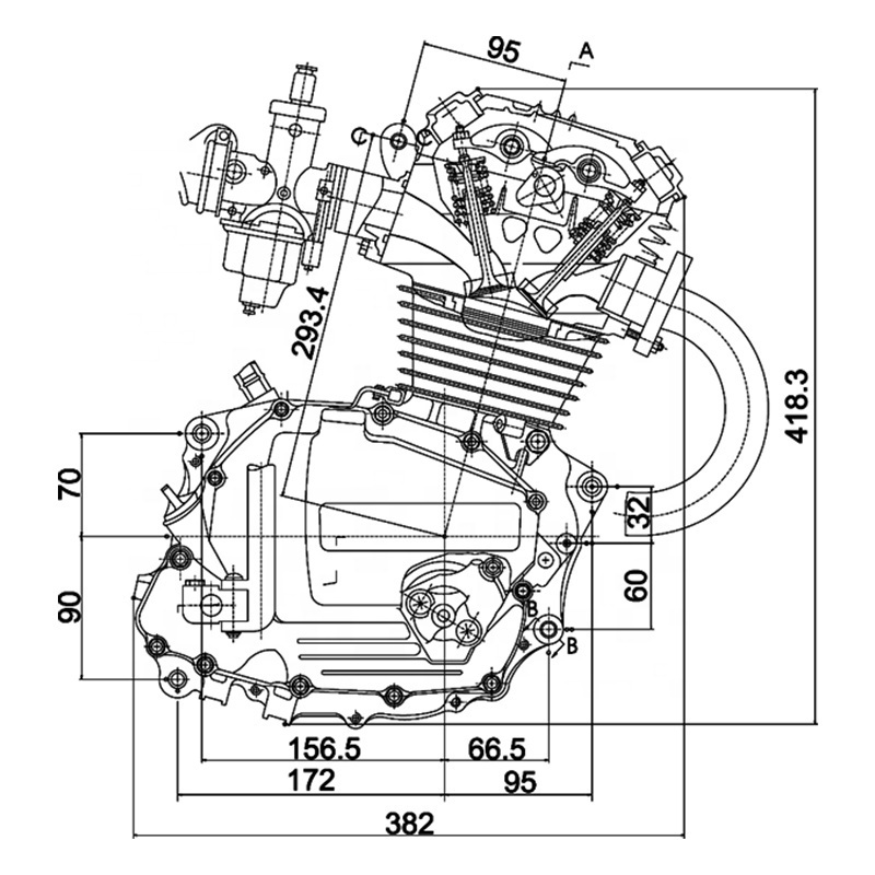 CQJB motorcycle engine assembly 250cc motorcycle engine 125cc motorcycle