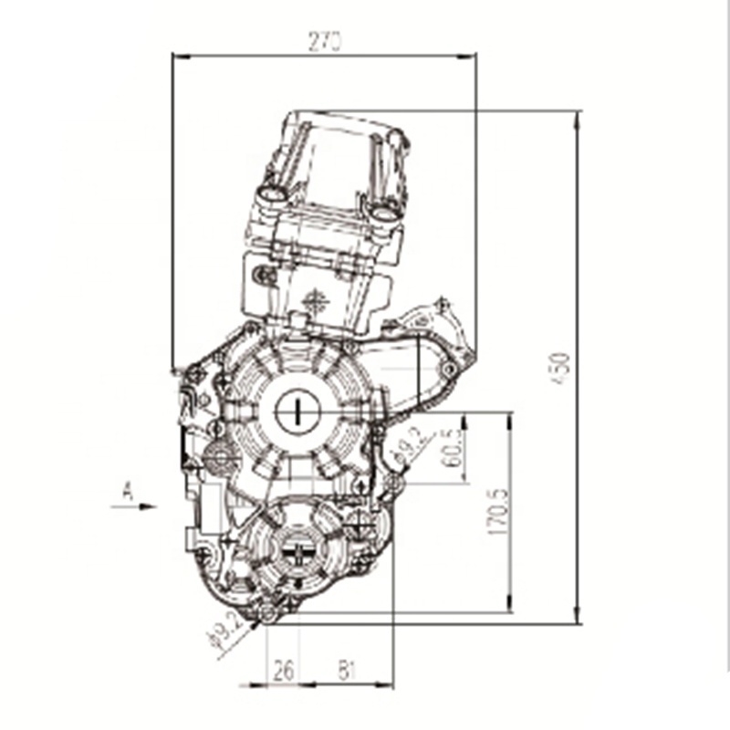 CQJB Z50 four-valve 50cc pit bike zongshen engine