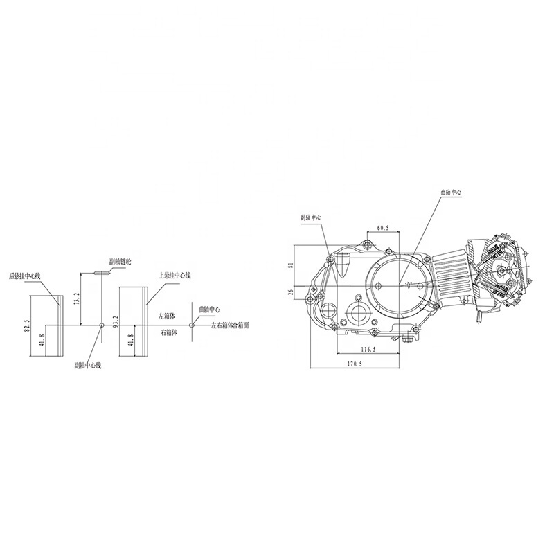 CQJB engine motorcycle 50 cc 70cc motorcycle engine parts 150cc engine 6 stroke 90cc