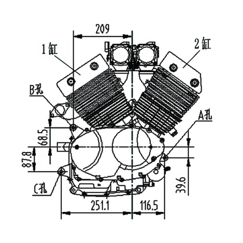 CQJB bike engine 400cc motorcycle mini bike race engine